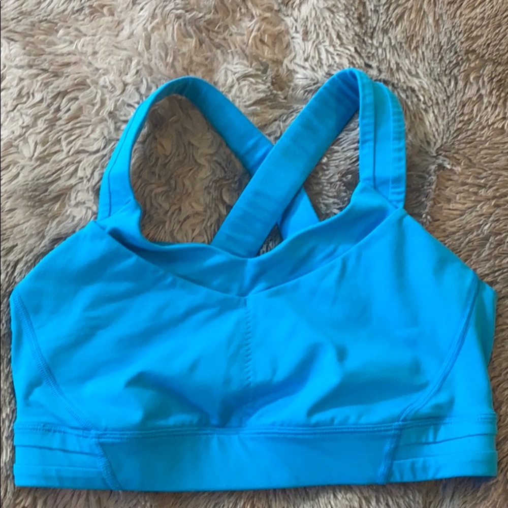 Lululemon Light Me Up Bra in Medium Blue